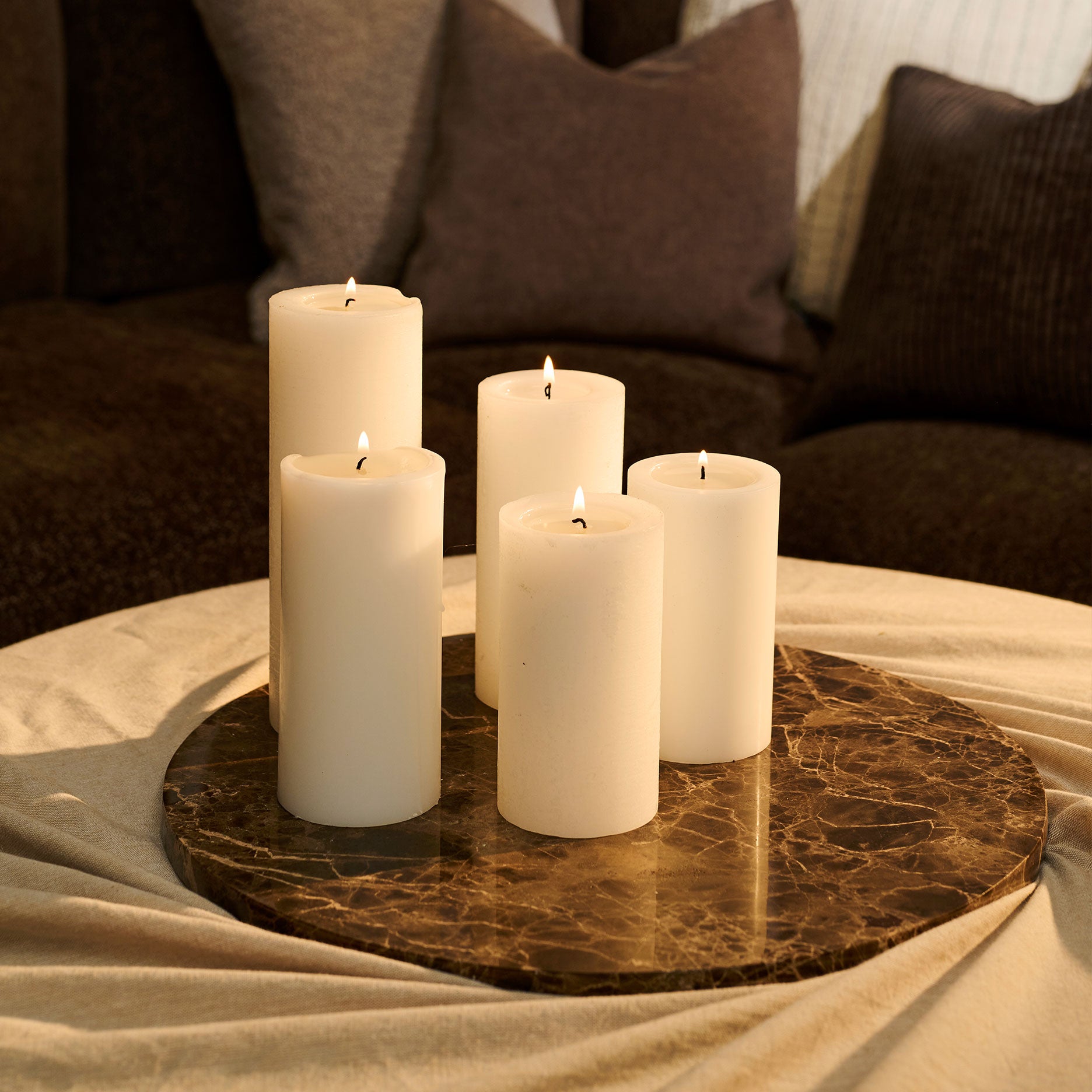 Marble II runde Marmorplatte